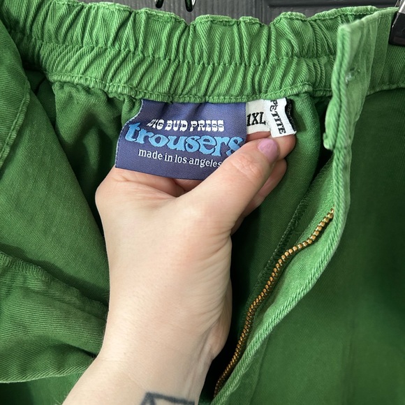Big Bud Press Vibrant Green Trousers - Picture 3 of 4